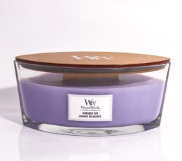 נר ריחני - Woodwick Candle Lavender Spa 453.6G