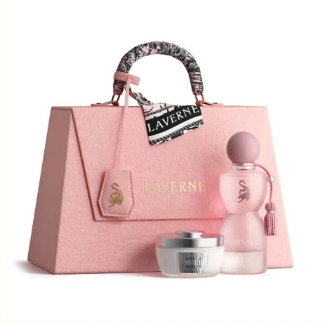 סט בושם לאישה ג'ורג'ינה רודריגז -Georgina Rodriguez Laverne Sense Bag 100ML EDT + Powder
