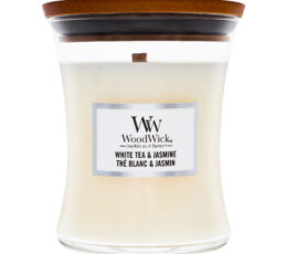 נר ריחני - Woodwick Candle White Tea & Jasmine 275G
