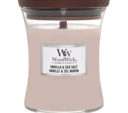 נר ריחני - Woodwick Candle Vanilla & Sea Salt 275G